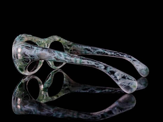 3d printed air inspired sunglasses. 3d printed air inspired sunglasses.